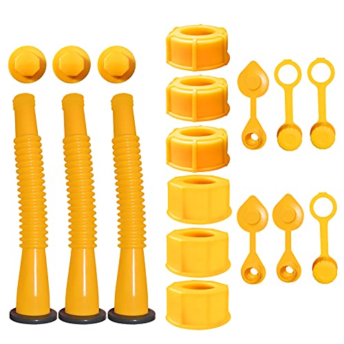 Gas Can Spout Replacement, Gas Can Nozzle ,(3 KitYellow)suitable for