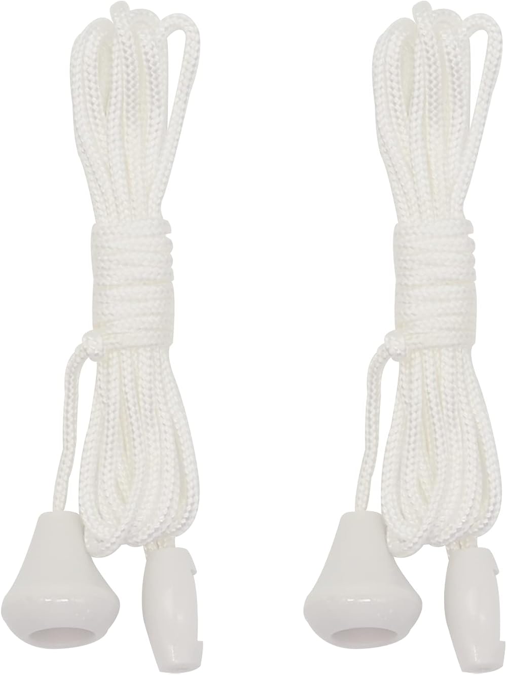 Gunwon 2 Pcs Replacement Nylon Cord Pull for Ceiling Light Switch White 1.5m