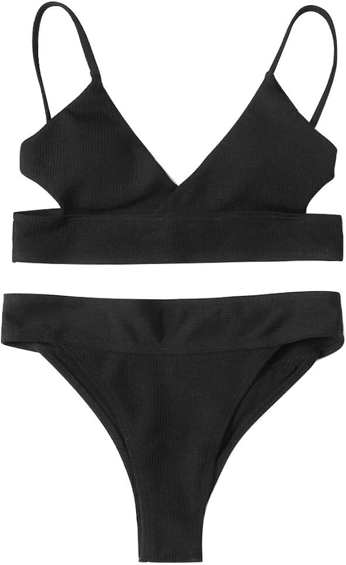Dream Room Damen Bikini Set Push Up Schwarz Neckholder Badeanzug Gepolsterter Bh Beach Bikini Set Badeanzug Beachwear Bademode Zweiteilige Set Swimsuit Swimwear S Schwarz Amazon De Bekleidung