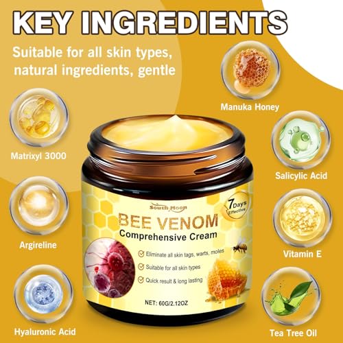 LBOYLOVE® Bee Venom Comprehensive Cream– All in One Bee Venom Cream for Deep Wrinkle Reduction, Firming Face C-ream & Hydration, Anti Aging Face C-ream with Peptide – 60g