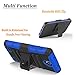 Circlemalls [Combo Holster] And Built-In Kickstand Case Hybird Shockproof Phone Cover And Stylus Pen Compatible For [ZTE Zmax 2] With [Premium Screen Protector]-Blue