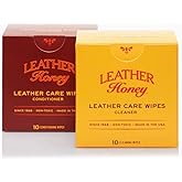 Leather Honey Conditioner Wipes with Cleaner Wipes