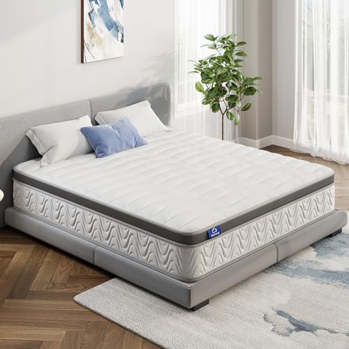 Suilong Mattress 90 x 190, 30 cm Thick Mattress with Independent Pocket Springs and Memory Foam, Hybrid Mattress 7 Support Zones, Breathable, Oeko-Tex Certified