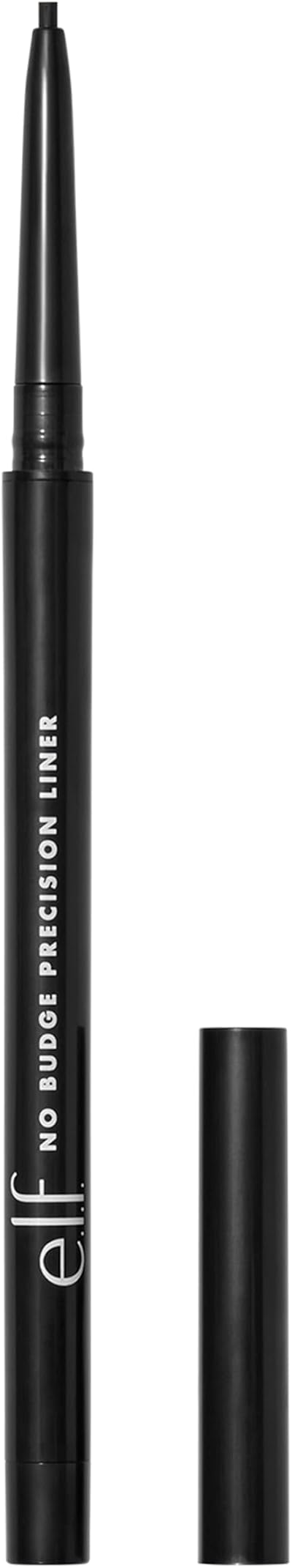 e.l.f. No Budge Precision Eyeliner Black Long Lasting Smudge Resistant Vegan