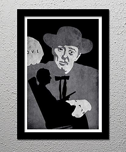 Night of the Hunter - Robert Mitchum - Suspense Movie Cult - Original Minimalist Art Poster Print