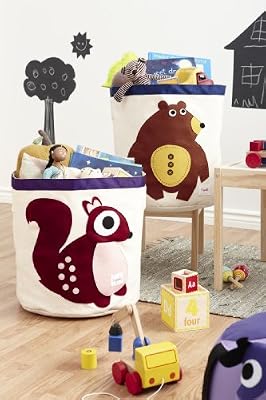 3 Sprouts Storage Bin, Squirrel (794504675917)