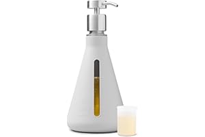 Dirty Labs | Reusable Erlenmeyer Glass Dispenser and Pump | Liquid Laundry Detergent Dispenser | Holds 40 Loads | 375 mL | Machine Washable