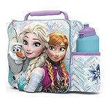FROZEN Kids Children 3D Lunch Box Bag With Sport Water Bottle