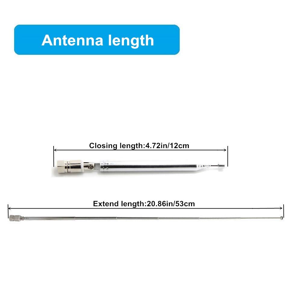 Majority Radio Replacement Telescopic Antenna – Universal DAB/FM Aerial (Model T1)