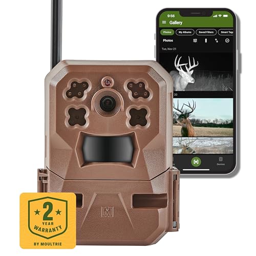 Photo 1 of Moultrie Edge Cellular Trail Camera -Auto Connect - Nationwide Coverage - 720p Video with Audio - Built in Memory - Cloud Storage - 80 ft Low Glow IR LED Flash
