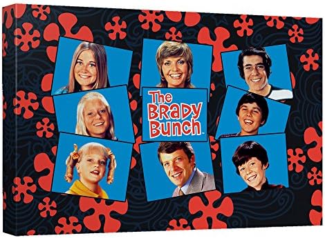 Brady Bunch Squares Canvas Wall Art With Back Board