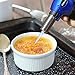 LUCKEA Blow Torch Lighter Kitchen Butane Culinary Torch Chef Cooking Torch Refillable Adjustable Flame Lighter with Two Type of Flame and Safety Lock and for Crème Brûlée, BBQ and Baking - Blue