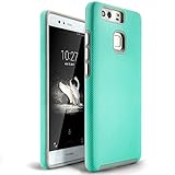 Huawei P9 Case,Easymoo 2 In 1 Dual Layer Protective Impact Resistant Shockproof Fit Thin and Slim Case for Huawei P9 - Mint
