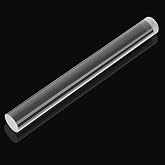AUGSUN 1 Piece Acrylic Polymer Clay Roller Clear Rolling Pin | Round Tube Roller Tool, Clear Solid Acrylic, Smooth Non Stick Clay Rolling, DIY Polymer Clay Crafters