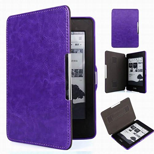 Kindle Paperwhite Case Cover SmartShell Holding Case for Kindle Paperwhite fits all Paperwhite generations(New Paperwhite 2012, 2013, 2015 and 2016 Versions), Purple