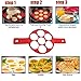 Silicone Pancake Molds, Elover 2 Pack Reusable Non Stick Egg Mold, Silicone Pancake Maker and Flipper for Kitchen