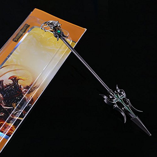 6 Inch Length League of Legends LOL Fengxian Jarvaniv Weapon Spear Large Size Metal Pendant Key Ring Keychain in Box