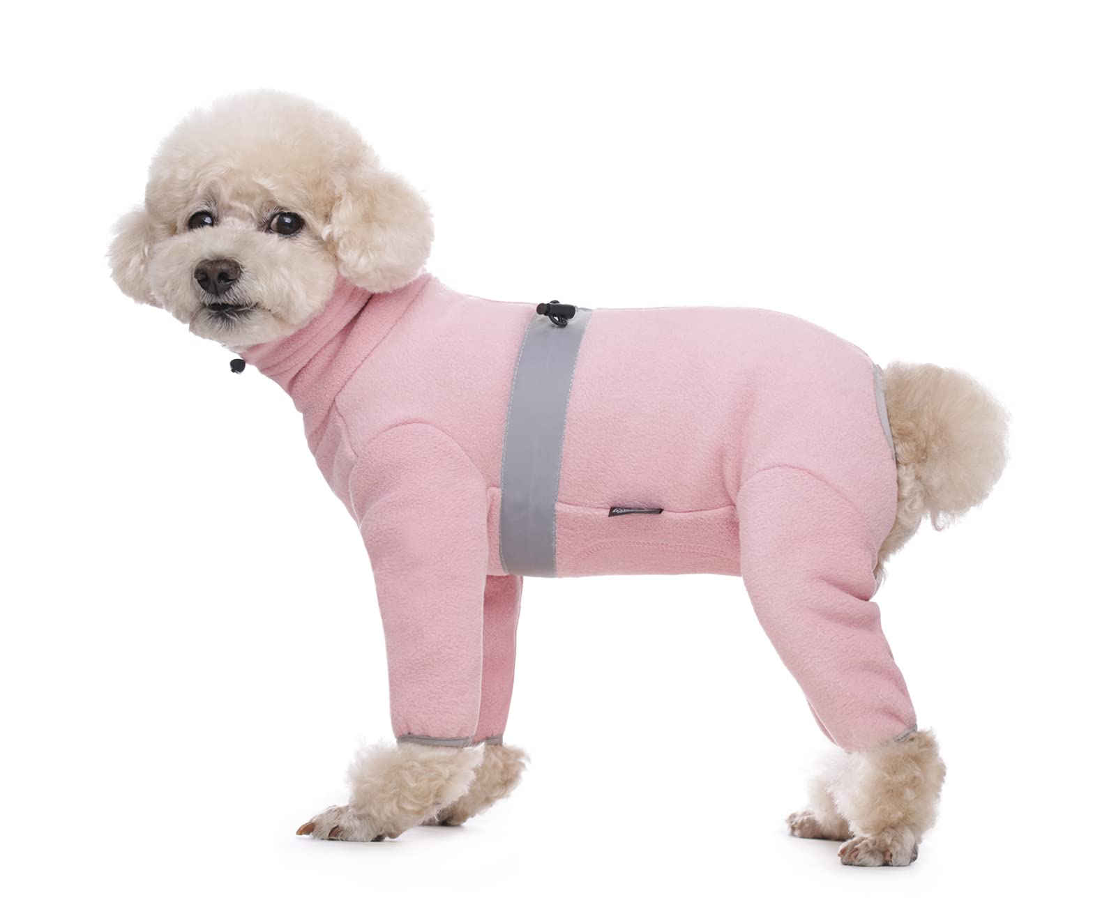 BT Bear Winter Dog Coat,Adjustable Pet Warm Onesie Thickens Warmth Fleece Jumpsuit Clothes Pajamas Costume Apparel for Small Dogs Medium Dogs (Pink, XL) — image 1