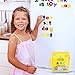 Classic Collection Of 100 Wooden, Magnetic Letters - 1 Upper & 2 Lower Case Alphabets Plus Extra Letters - Great For Preschool Reading, Writing & Spelling - Play ABC Phonics Games With This Durable, Brightly- Colored Early Learning, Educational Toy!