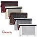 Omura Zippered PENCIL POUCH BOLD COLOR w/ Mesh Windows & Standard 3-Ring Binder, Pack 6