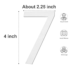 4 Inch Mailbox Numbers and Letters for