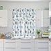 OREMILA Tier Curtains for Kitchen Windows Starfish café Curtains, 1 Pair 27