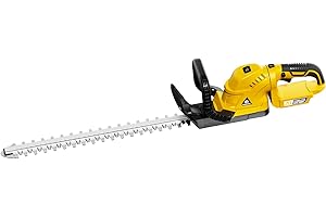 Cordless Hedge Trimmer with Rotatable Handle for Dewalt 20V Battery, 52cm Brushless Motor Trimmers Battery Powered, Electric 