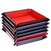 pushang LYYXLL - 6 Pack Square Folding Dice Tray PU Leather Tray for Rolling Dice Games,RPG, DND,Candy Storage Box Holder