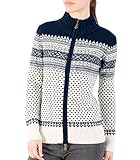 Wool Overs Women's Lambswool Fair Isle Zip Cardigan