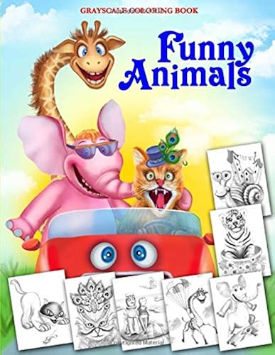 Download Funny Animals: Grayscale Coloring book PDF