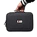 BUBM Double Layers Travel Gadget Organizer, Electronics Accessories Bag, Black