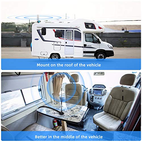Cell Phone Signal Booster for RV, Motorhome, Cabin, Camper and Boat - Boost Verizon, AT&T T-Mobile 4G LTE Data - Dual 700MHz Band 12/13/17 Cellular Repeater Kit with Magnet/Omni Antennas - Thumbnail 5