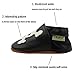 Sayoyo Baby Skull Soft Sole Black Leather Infant and Toddler Shoes 18-24months