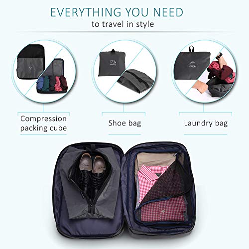 Sterkmann Expandable Carry on Backpack for men Overnight Weekender for