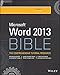 Microsoft Word 2013 Bible