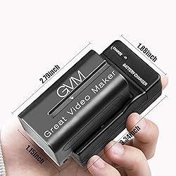 GVM 2 Pack NP-F750/770 4400mAh Batteries with
