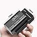 GVM Li-ion NPF 750 Replacement Battery 4400mAh 2 Pieces Batteries with 2 Charger Fit for Sony HandyCams, GVM Led Video Light 480ls, 520ls, 520s 672s and Other LED On-Camera Photography Lighting… …