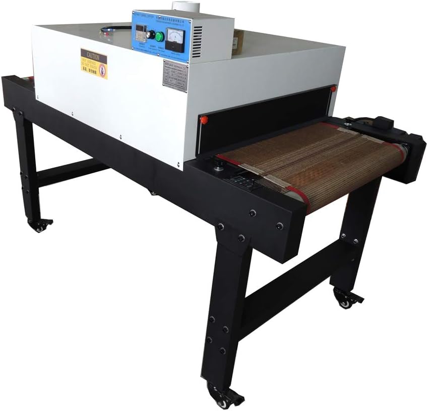 4800W Screen Conveyor Dryer Small TShirt Conveyor Tunnel
