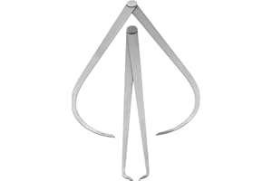 Yoohey 12" Stainless Steel Inside Outside Caliper Set Bent-Leg and Straight-Leg Inside Outside Caliper Tools Set for Measuring Pottery Clay Ceramic Sculpture 1Pair