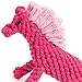 Zanies Rope Horse Dog Toys, Pink, 10.5