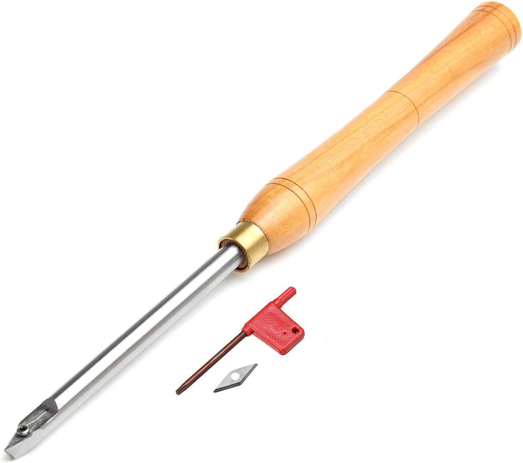 Diamond Wood Turning Tool Carbide Insert Cutter Tools Straight Multi Bit Lathe Set