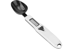 Digital Measuring Spoon Scale, 0.1-500g Electronic Kitchen Food Weighing Spoon Scale Detachable High Precision Gram Measuring