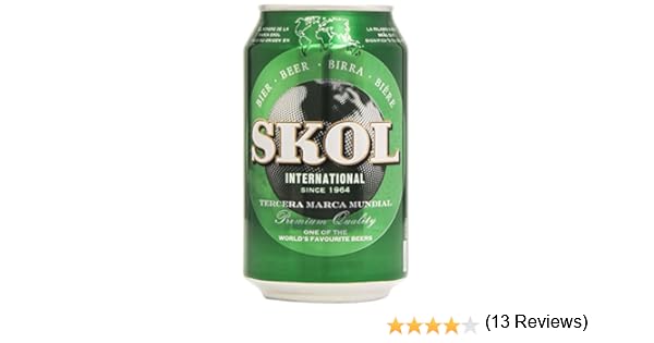 Skol - Cerveza - 4.6% Vol. - 330 ml: Amazon.es: Alimentación y bebidas