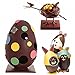 3D Easter Egg Baking Mold - MoldFun Easter Egg Silicone Mold for Mousse Cake, Peanut Butter Chocolate, Candy, Jello, Pastry, Muffin, Cupcake, Mini Soap, Lotion Bar, Bath Bomb, Candle Wax Melts