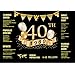 40th Birthday Photography Backdrop | 40th Anniversary Decorations | 1979 Sign | 40th Birthday Black Gold Party Decoration