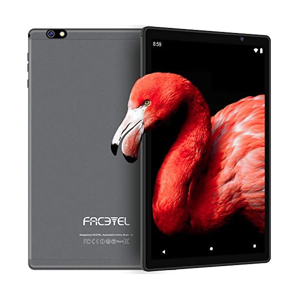FACETEL 2022 Tablet 10 Inch Android 11 OS, Tablet with Octa-Core 4GB RAM 64GB ROM(128GB Expansion), 5G+2.4G WiFi | 5MP…