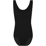 iiniim Women's One Piece Sleeveless Zipper Japanese Style Schoolgirl Swimsuit Leotard Bodysuit