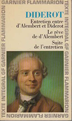 couverture de : Entretien entre d'Alembert et Diderot
