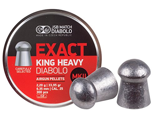 JSB Match Diabolo Exact King MKII Heavy .25 Cal, 33.95 Grains, Domed, 300ct - //coolthings.us