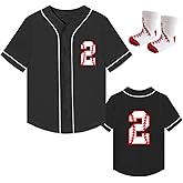 Yuji Itadori Toddler Kids 2nd Baseball Birthday Shirt with Socks Boy Girl Short Sleeve Baseball Jersey Number Outfit T-Shirts
